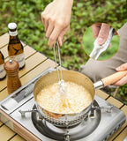 Stainless Steel Kitchen Tongs, 10.6" Cooking & Serving Tongs with Non-Slip Comfort Grip