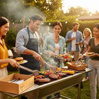 4 Pack 12" Stainless Steel BBQ Tongs, Heat-Resistant Locking Kitchen & Grill Tongs