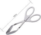 Stainless Steel Scissor Tongs for Bread, Buffet and Barbecue Use
