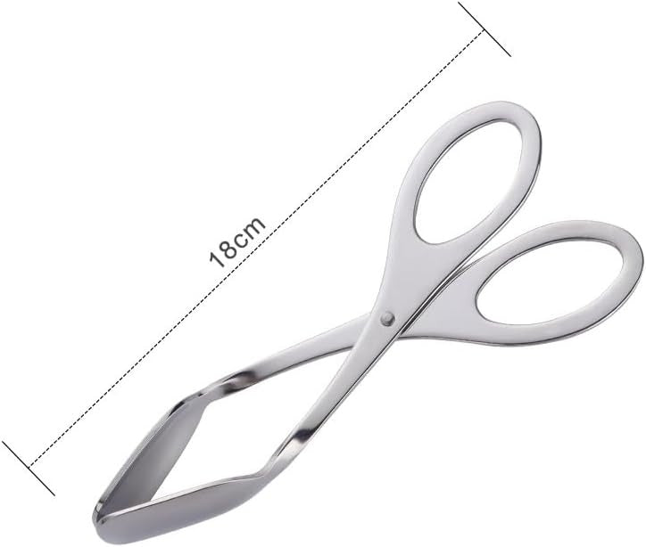 Stainless Steel Scissor Tongs for Bread, Buffet and Barbecue Use