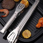 Stainless Steel Kitchen Tongs Set, 7" and 12" Locking Cooking & BBQ Tongs (2 Pack)